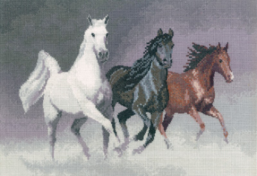 Дикие лошади//Wild Horses HC1022 Heritage Crafts - Салон рукоделия 