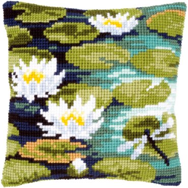 Water lilies Водяні кувшівки PN-0148217 VERVACO Подушка вышивка крестом | Набор | Купить - Салон рукоделия — Давайте создадим шедевр вместе