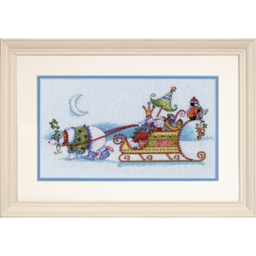 Snow Bear and Sleigh 70-08864 DIMENSIONS