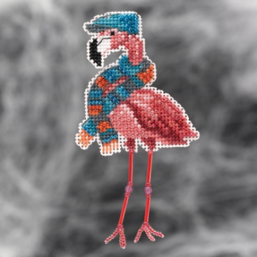 Fall Flamingo//Осенний фламинго MH182123 Mill Hill вышивка крестом  | Набор | Купить - Салон рукоделия — Давайте создадим шедевр вместе!