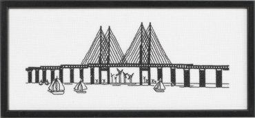 Мост. Графика The Øresund Bridg 92-4328 Permin