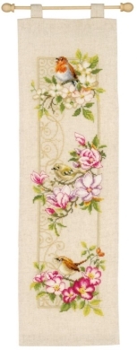 Birds and Blossoms Птахи весною PN-0148200 Vervaco вишивка хрестом | набір | Купити - Салон рукоділля - Давайте створимо шедевр разом! 