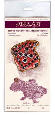 Магніт Мапа України Волинска область AMK-003 Абріс Арт - Салон Рукоділля