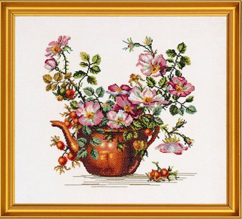 Teapot with roses 12-278 Eva Rosenstand