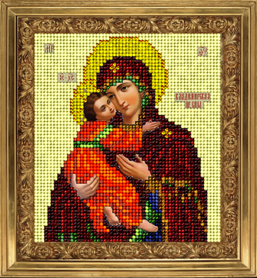 Владимирская икона 20913 Краса і творчість вышивка ювелирным бисером - Салон рукоделия