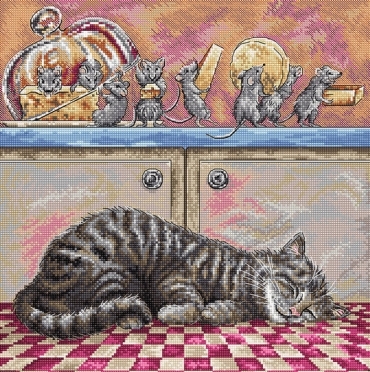 When The Cat Sleeps L8072 LETISTITCH