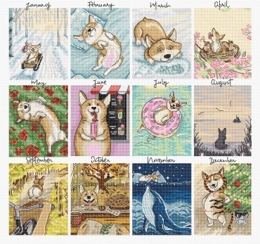 Doggy Calendar L8086 LETISTITCH