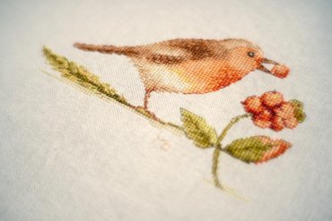 ROBIN PN-0188024 LanArte вишивка хрестиком | Набір - Салон рукоділля Давайте створимо шедевр разом!