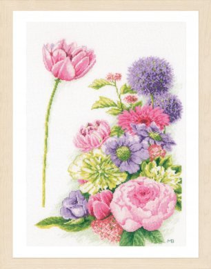 FLORAL COTTON CANDY PN-0198435 LanArte вишивка хрестиком | Набір - Салон рукоділля Давайте створимо шедевр разом!