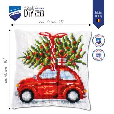 Подушка CHRISTMAS CAR PN-0199257 Vervaco 