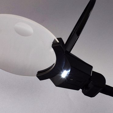 Лупа настільна TH-7028(B) з LED-підсвічуванням | Салон рукоділля