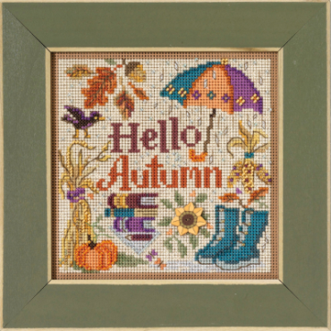 Hello Autumn Привіт Осінь MH142323 Mill Hill вишивка хрестиком | Набір | Купити - Салон рукоділля Давайте створимо шедевр разом!