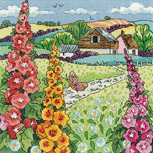 Ферма з мальвами / Hollyhock Farm H1617 Heritage Crafts - Салон рукоділля 