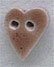 Гудзик Mill Hill Button 86253 Small Speckled Brown Folk Heart – декоративна фурнітура | Салон рукоділля