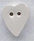 Гудзик Mill Hill Button 86258 Medium White Folk Heart – декоративна фурнітура | Салон рукоділля