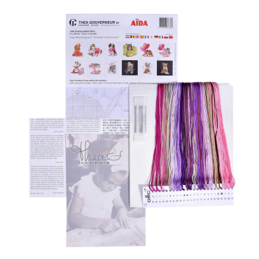 Sewing Basket Kitten / Кошеня в швейному кошику T736A Thea Gouverneur - Салон рукоділля