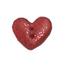 Купити Button - Metallic Red Heart (Small)  BSB102 Stoney Creek Buttons для рукоділля | Салон рукоділля