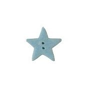 Button (ґудзик) - Pale Blue Glitter Star, Small SB062PBS 